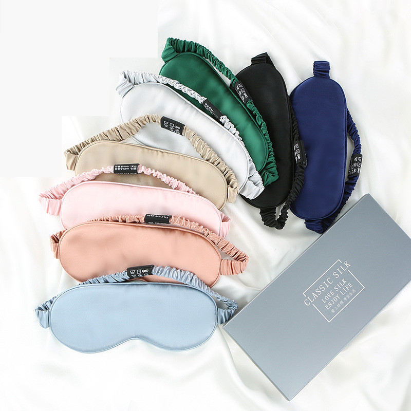 ผ้าปิดตา ไหมมัลเบอรี่แท้ 100% นุ่มลื่นเป็นพิเศษ ถนอมผิวรอบดวงตา silk sleep mask by Mengyi