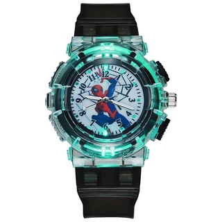 นาฬิกาเด็ก นาฬิกา Spider-Man สีสันสดใส กระพริบลายน่ารัก (พร้อมส่ง)