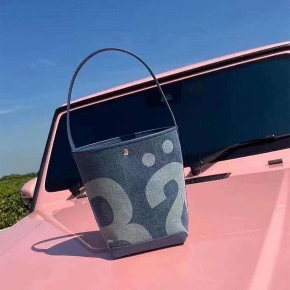 Crosstrade Rally Movement Bucket Bag, Thai Rally Movement Thailand Shoulder Bag, Portable Large Capacity Printing Fashion Design Canvas Tote Bag Shopping