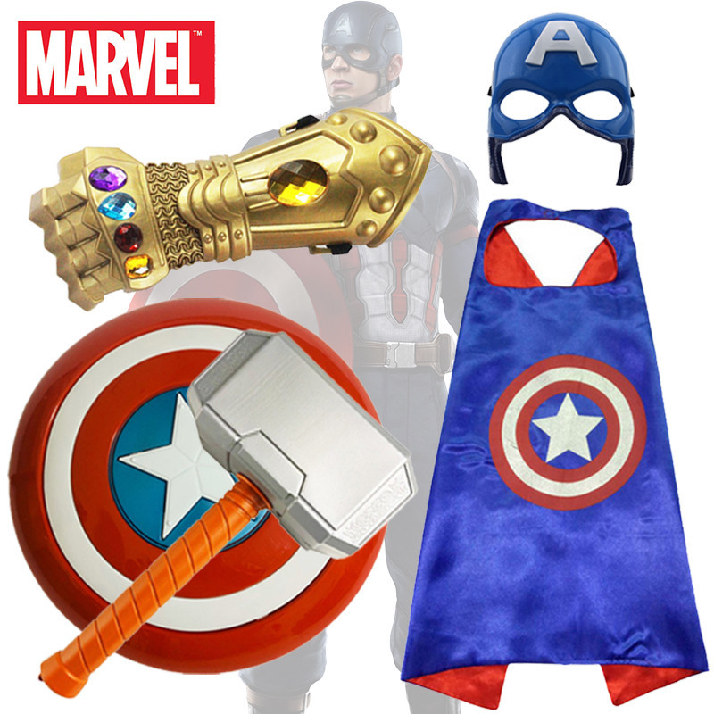 ถุงมือ ลายดิสนีย์มาร์เวล กัปตันอเมริกา Thor's Hammer Thanos พร็อพปาร์ตี้ฮาโลวีน ของขวัญวันเกิด