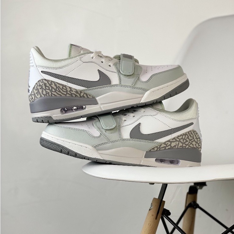 Nike Air Jordan Legacy 312 Low cut รองเท้าผ้าใบลําลอง สําหรับผู้ชาย ผู้หญิง สีเทา สีขาว