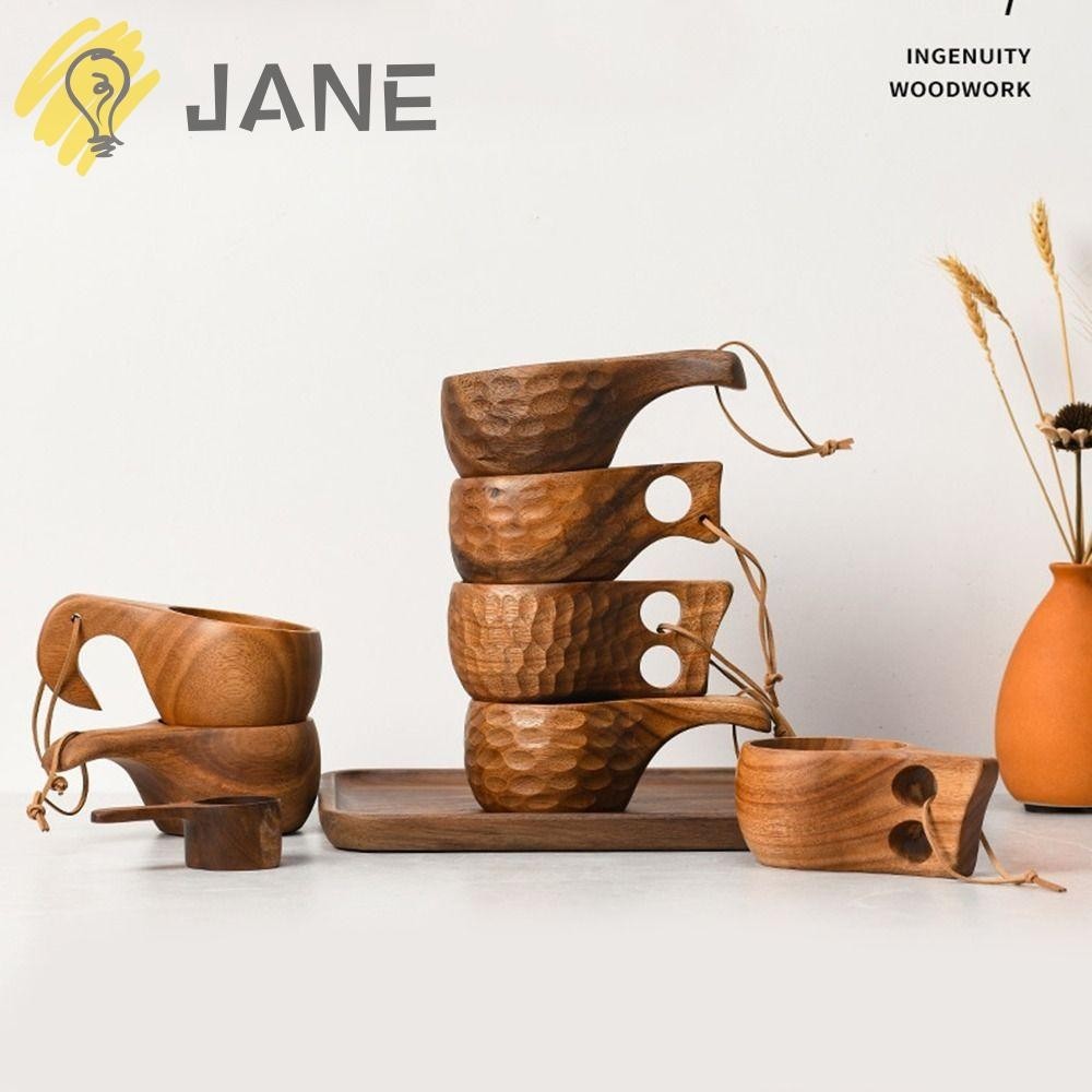 Jane แก้วน้ําไม้อะคาเซีย สําหรับตั้งแคมป์