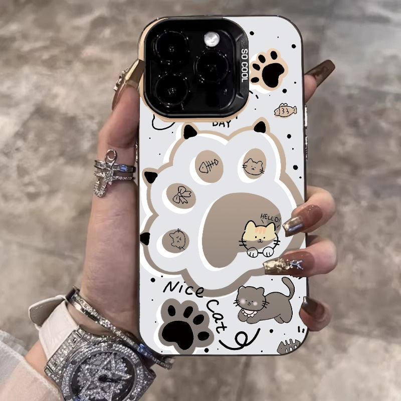 เคสไอโฟน 16/15/14/13/12/11 Pro max กรงเล็บแมวเนื้อด้านสุดสร้างสรรค์ Compatible Case iPhone 11,12,13,14,15,16,11PM,12PM,13PM,14PM,15PM,16PM