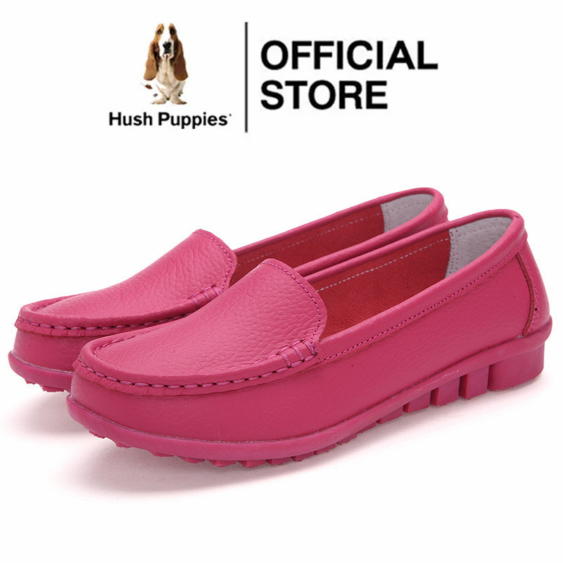 HUSH PUPPIES รองเท้าโลฟเฟอร์ ส้นแบน แบบสวม สําหรับผู้หญิง