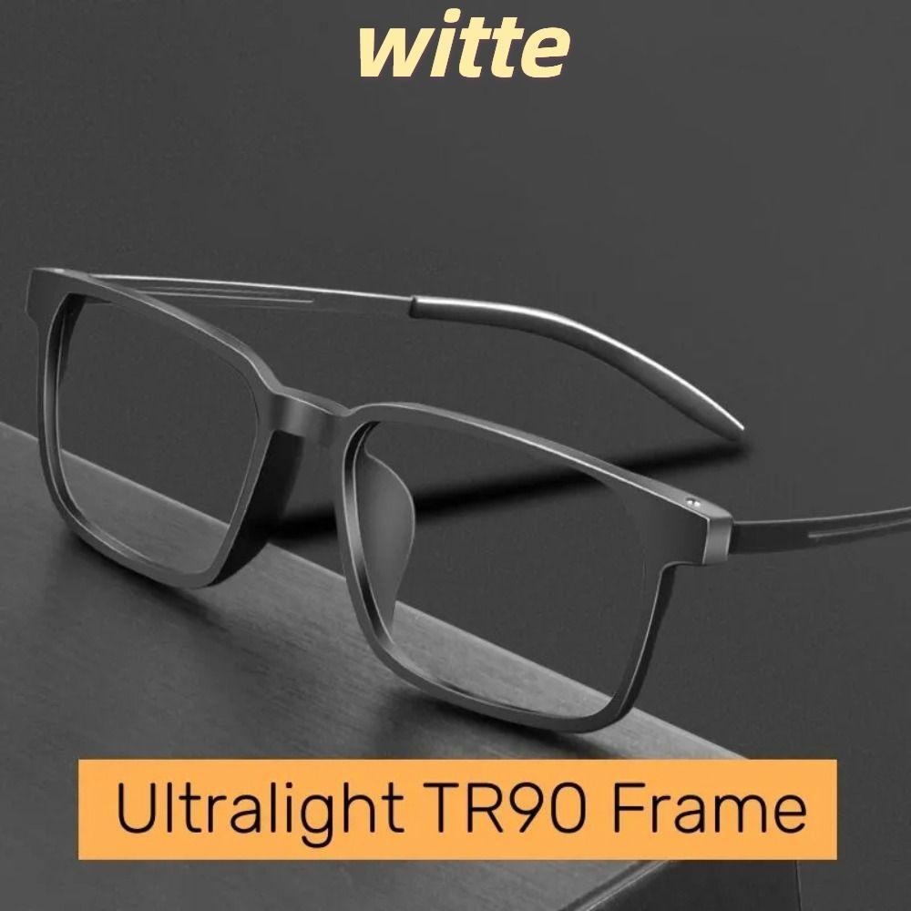 Witte แว่นตาอ่านหนังสือ ไทเทเนียมบริสุทธิ์ ป้องกันแสงสีฟ้า ใส่สบาย สไตล์นักธุรกิจ สําหรับเล่นกีฬากลางแจ้ง