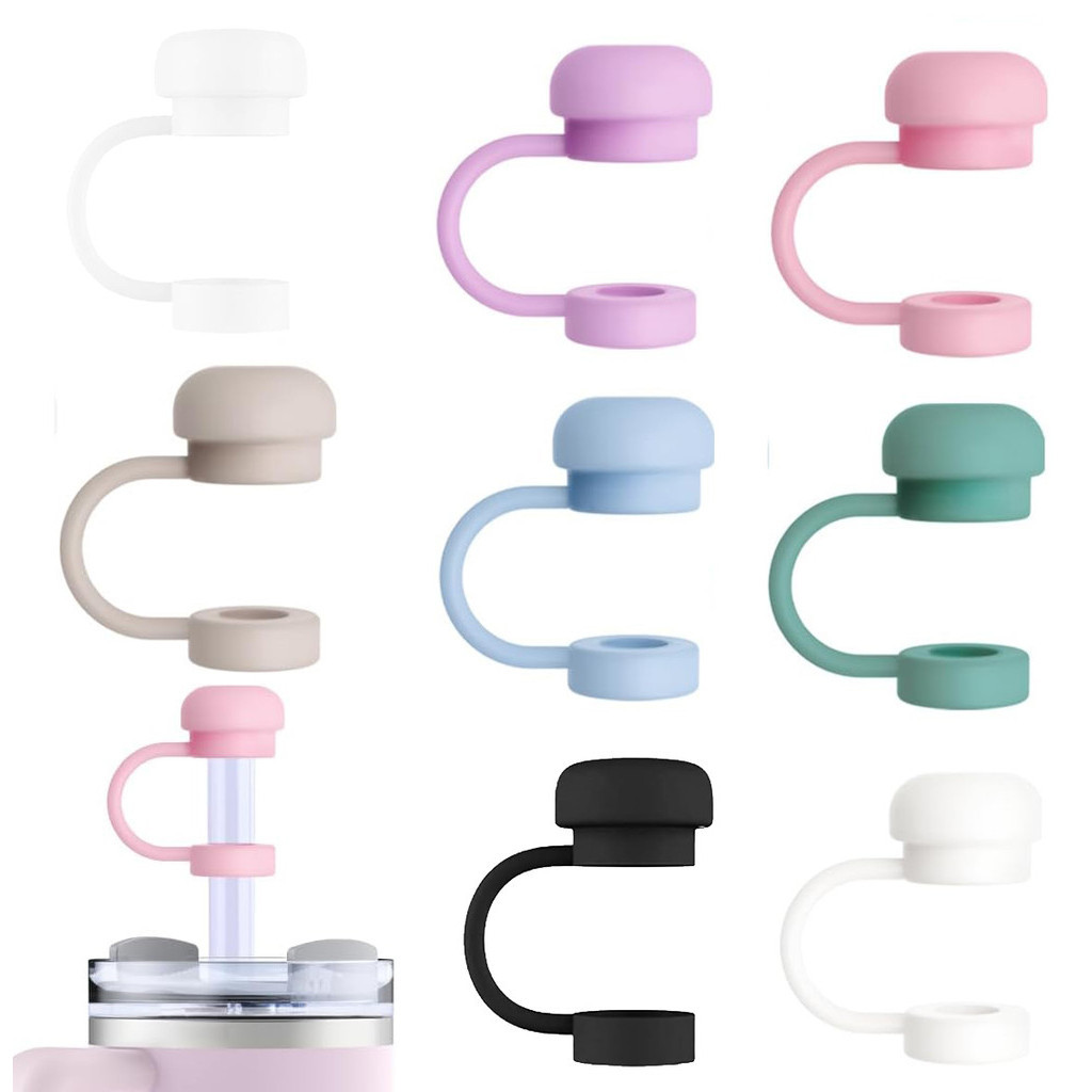 Straw Topper Cap สําหรับ Stanley Tumbler 40-20 Oz, 0.4in 10 มม.ซิลิโคนฟางครอบคลุม,ฝุ่นและป้องกันการรั่วนํามาใช้ใหม่ดื่มฟางเคล็ดลับฝา