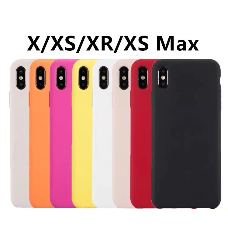 C🔥เคสซิลิโคน ใช้สำหรับ iP X XS XR XS Max Phone TPU Case เคสโทรศัพท์ ซิลิโคน สามารถลบรอยเปื้อนของสีได้ เคสซิลิโคน