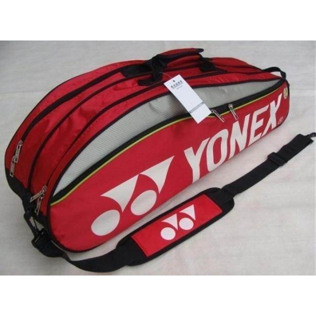 Yonex 9332 กระเป๋าแบดมินตัน มีซิปคู่ พร้อมช่องใส่รองเท้า และช่องหลัก 2 ช่อง และช่องหลัก 2 ช่อง และสายสะพาย 1 ช่อง