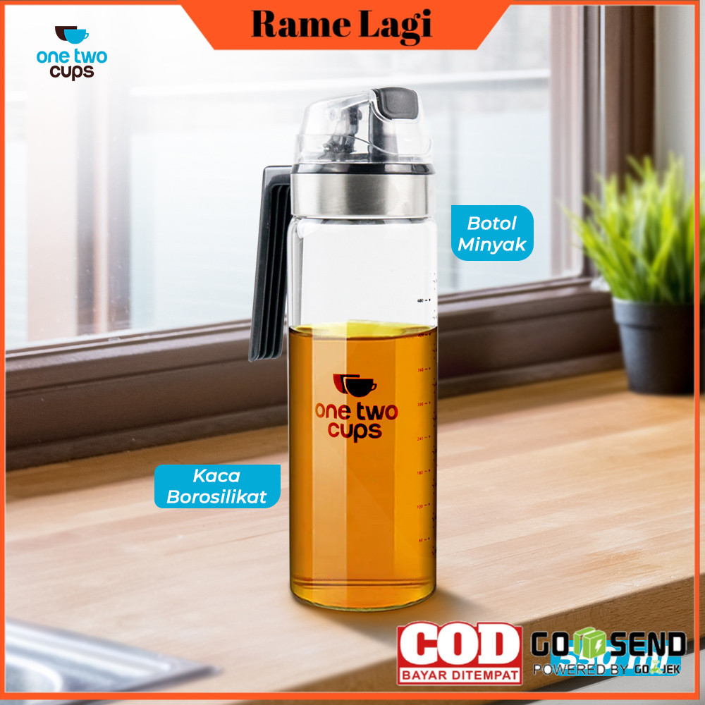 One Two Cups AN RU ขวดปรุงรสน้ํามันปรุงอาหาร 550ml - YH-033 - สีดํา - 7RHXUWBK