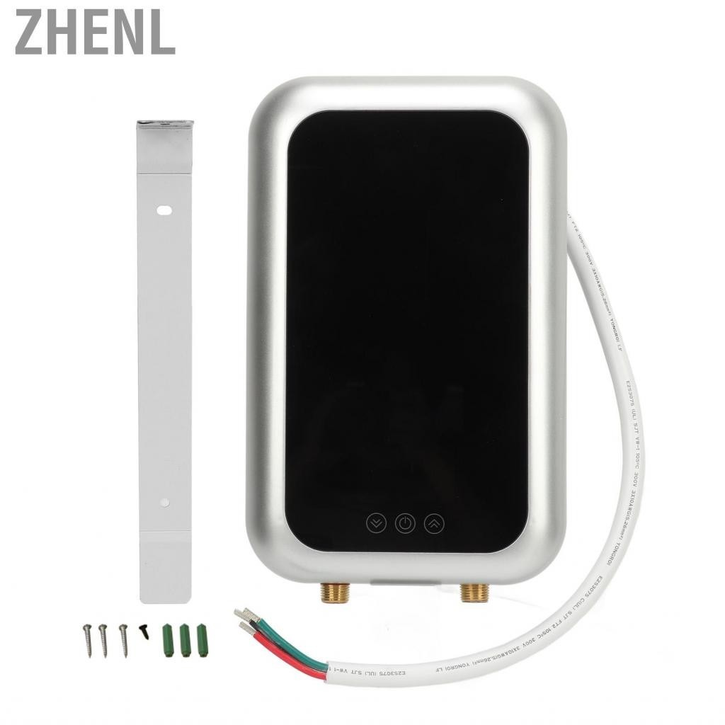 Zhenl Electric Tankless Water Heater Automatic Mini Hot With Display 9KW