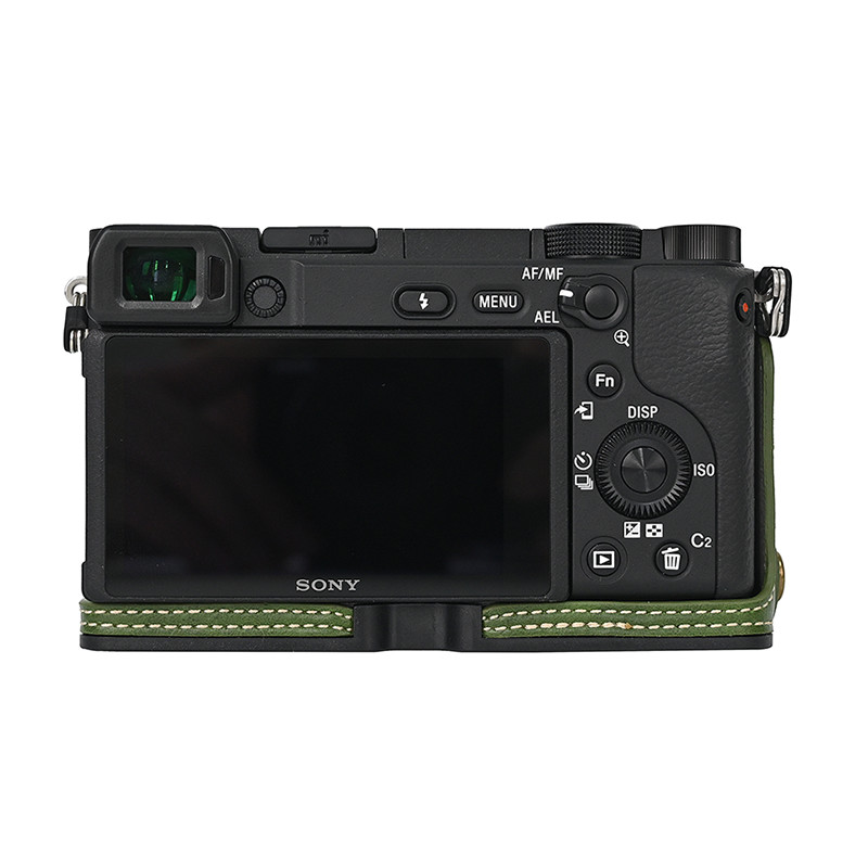 เคสหนัง PU พร้อมสายคล้องข้อมือ สําหรับกล้อง Sony A6000 A6100 A6300 A6400 - รูปที่ 4