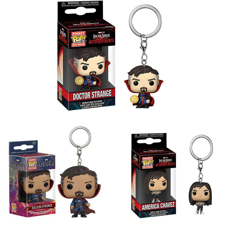 Funko pop Doctor Strange Multiverse อเมริกา พวงกุญแจ ของเล่น