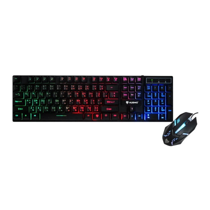 KEYBOARD & MOUSE (คีย์บอร์ดและเมาส์) NUBWO SAVITAR NKM623 (BLACK)