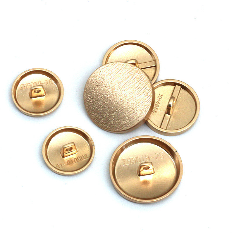 Bfxdg กระดุมโลหะ ผ้าลินิน ทรงกลม สีทอง สีเงิน เรียบง่าย สําหรับเสื้อโค้ท กันลม ถักนิตติ้ง เสื้อสูท 10 ชิ้น ต่อชุด - รูปที่ 2