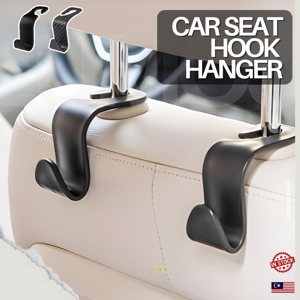 Car Seat Hanger Hook Cangkuk Barang Kereta Kerusi Car Hook Headrest Backseat Hanger Car Acessories 🛒