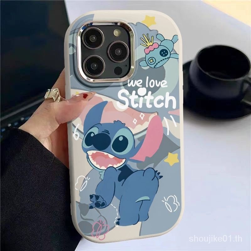 เคสมือถือ แบบนิ่ม ลายสติทช์ กันกระแทก สําหรับ Iphone 15 14 Pro Max 15 Pro Iphone XS 15 15 Pro Max 14 13 12 11