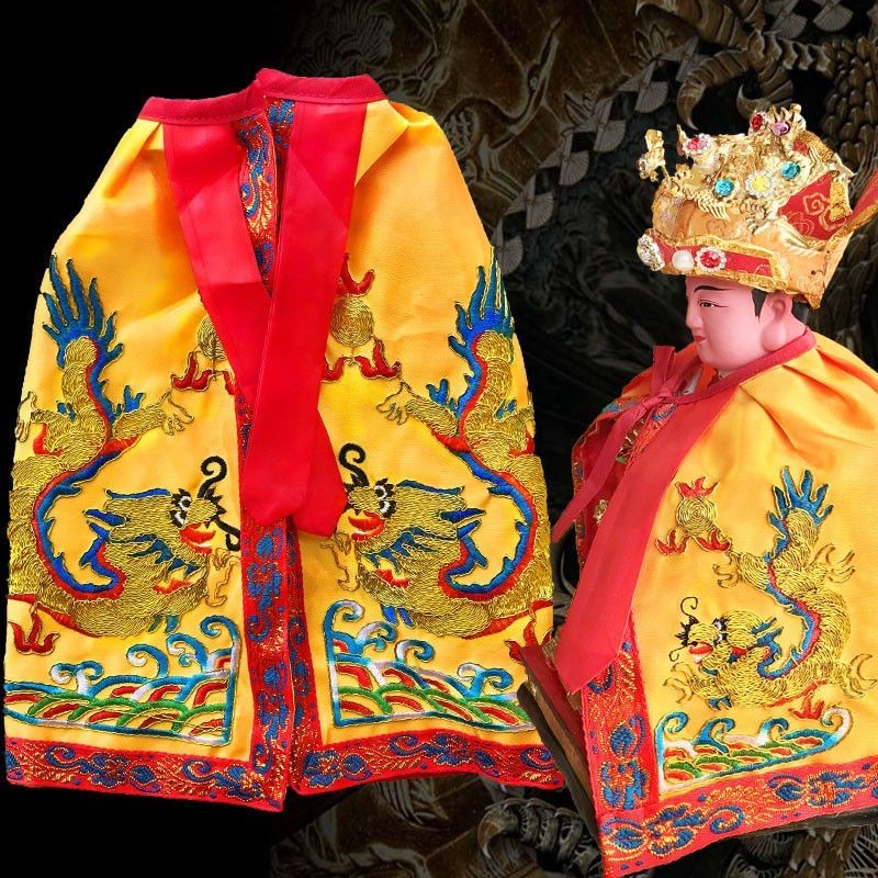 ผ้าคลุมไหล่รูปปั้นพระพุทธรูปเสื้อคลุมฟีนิกซ์เย็บปักถักร้อยจักรพรรดินีพระมารดาเทพเจ้าแห่งความมั่งคั่งกวนกงพระโพธิสัตว์มาซ