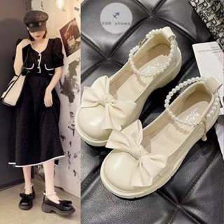 🎀สินค้าสปอต🎀 สไตล์แมรี่ เจน สร้อยข้อเท้ามุกสวยหรูด้วย สไตล์ส…