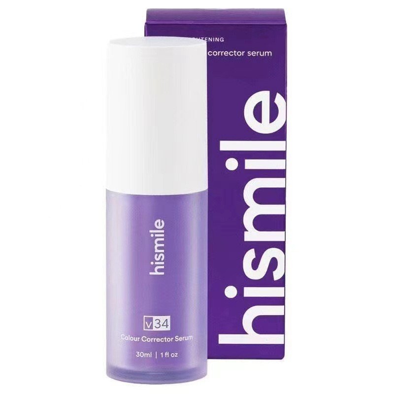 Hismile v34 Colour Corrector color correction purple toothpaste small purple bottle color essence 6ZBZ