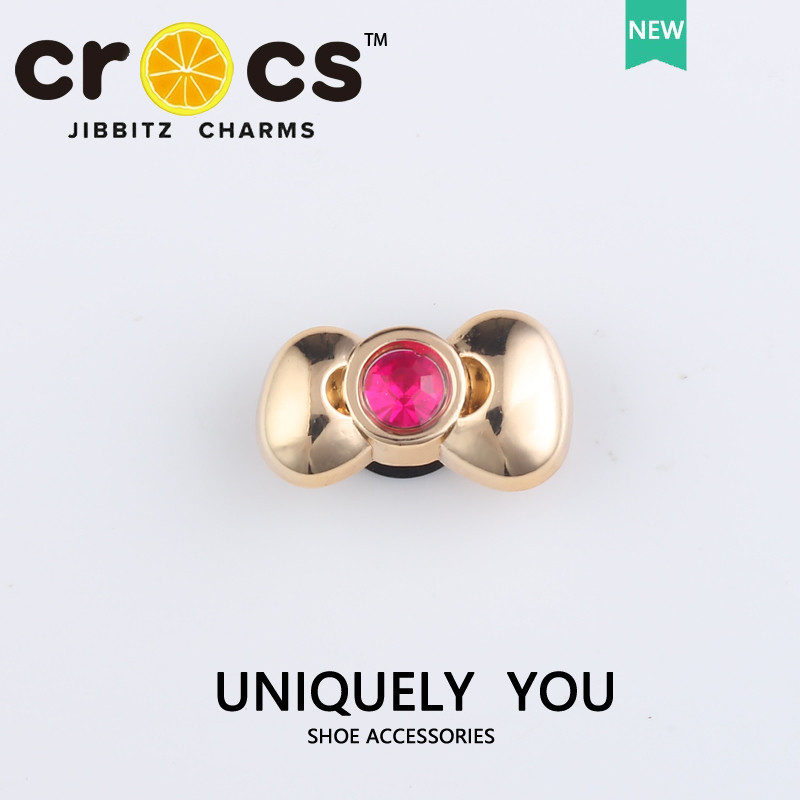 JIBBITZ cross charms ตัวติดรองเท้า โบว์น่ารัก ตัวติดรองเท้า cross