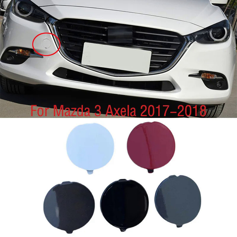 ฝาครอบตะขอลากจูง ติดกันชนหน้ารถยนต์ สําหรับ Mazda 3 Axela 2017 2018 B63B-50-A11-BB B63B50A11BB