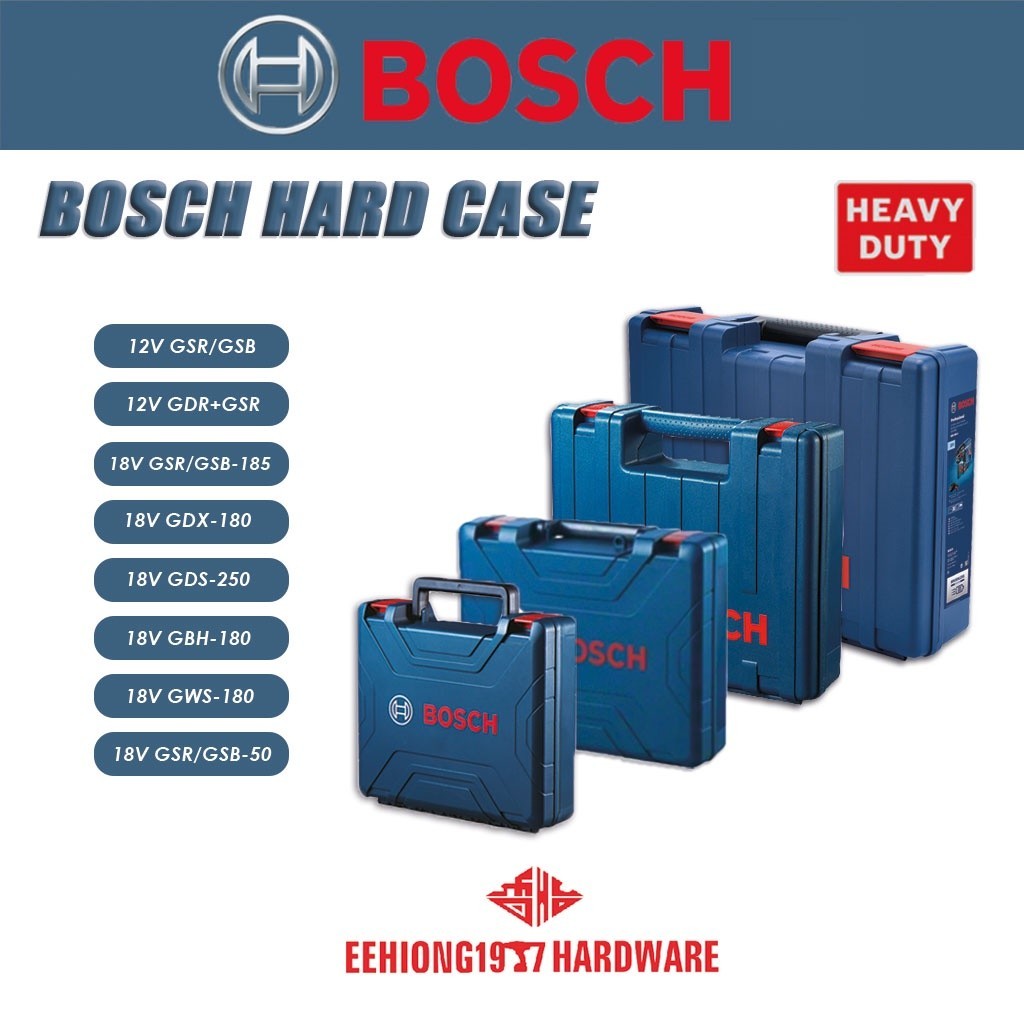 Bosch เคสแข็ง ขนาดเล็ก 12V 18V LI-Ion Drill &amp; กล่องเครื่องมือไดรเวอร์ GSR GSB GDX 180-LI GDS 250-LI GSR GSB