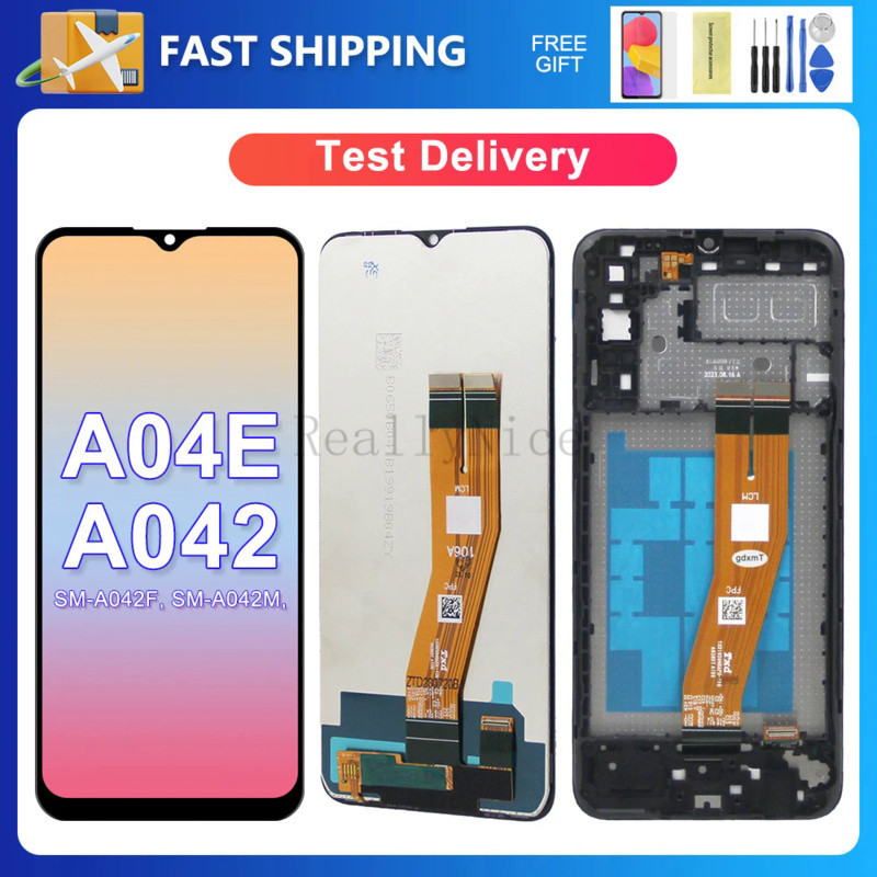 A04e อะไหล่หน้าจอสัมผัสดิจิทัล LCD แบบเปลี่ยน สําหรับ Samsung 6.5 นิ้ว Ori A042F A042 A042M A042M/DS
