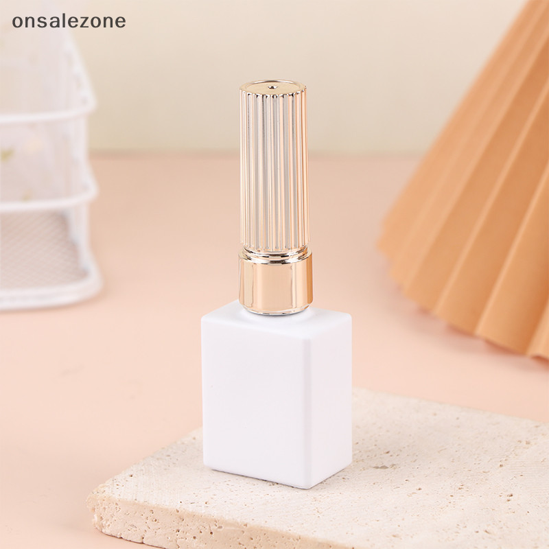 Ozth ขวดแก้วเปล่า 8 10 12 15 มล. เนื้อแมตต์ สีขาว สําหรับใส่ยาทาเล็บ เจล
