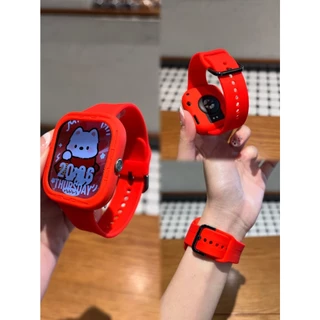 2 in 1 เคสซิลิโคน + สายรัดสําหรับ Xiaomi Redmi Watch 5 สมาร์ทวอท์ชสร้อยข้อมือแบบนุ่มสายรัดข้อมือสําหรับ Redmi Watch 4 อุปกรณ์เสริม