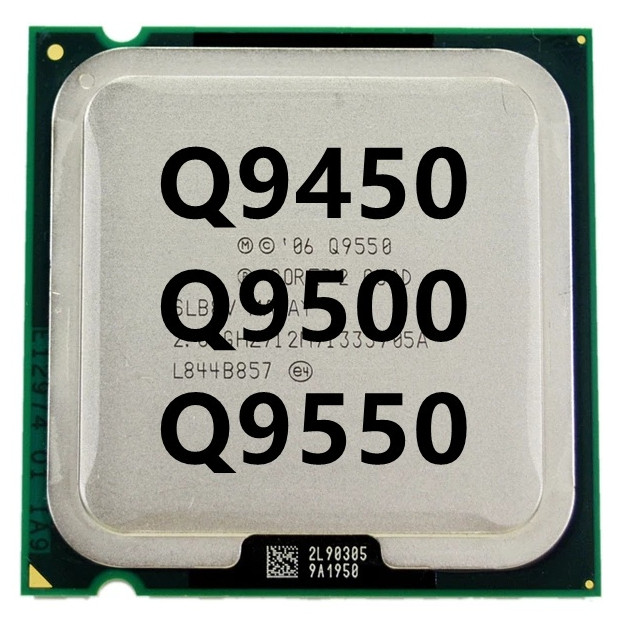 Q9450 Q9500 Q9550 Quad Core เดสก์ท็อป LGA 775 โปรเซสเซอร์ CPU