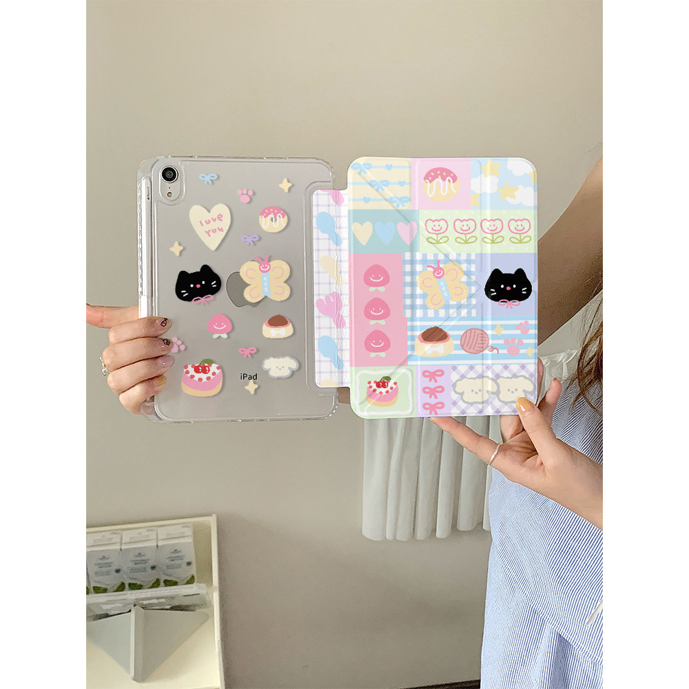 เคส ipad น่ารัก เคสipad ปากกา iPad Air4/Air5 เคสไอแพด case ipad ใหม่  Kt Cat การ์ตูน ปิด iPad air6/5