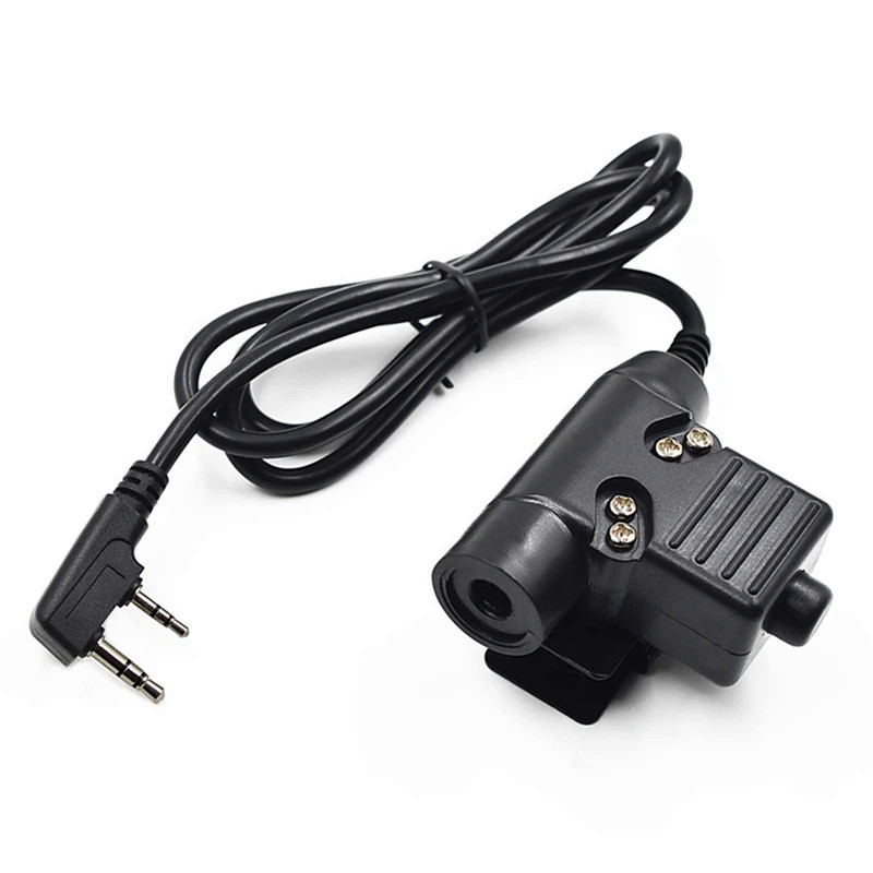 U94 7.0Mm PTT Cable Plug Headset Adapter 2PIN For Baofeng UV-5R UV-S9 Plus UV-82 AR-152 Walkie Talki