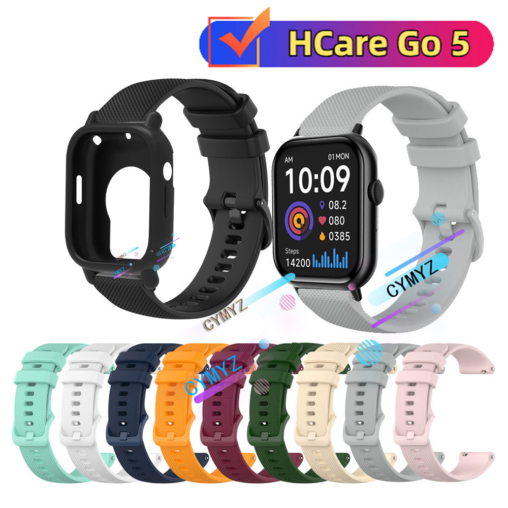 Hcare Go 5 case ปกป้องหน้าจอ HCare Go5 strap สายไนลอนสําหรับ HCare Go 5 strap สายรัดข้อมือกีฬา