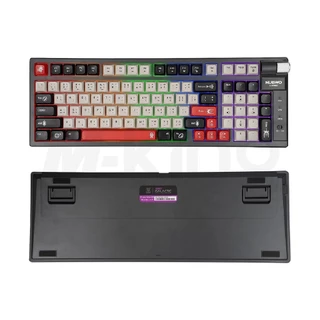 คีย์บอร์ดเกมมิ่ง NUBWO X803 ใช้ไร้สาย/บลูทูธได้ สีสันสวยงาม ขนาด 98% มี knob Blue/Red Switch