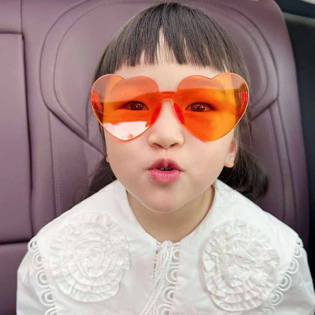 แว่นกันแดดหัวใจ เจลลี่สี ไม่มีกรอบ รูปที่ 2