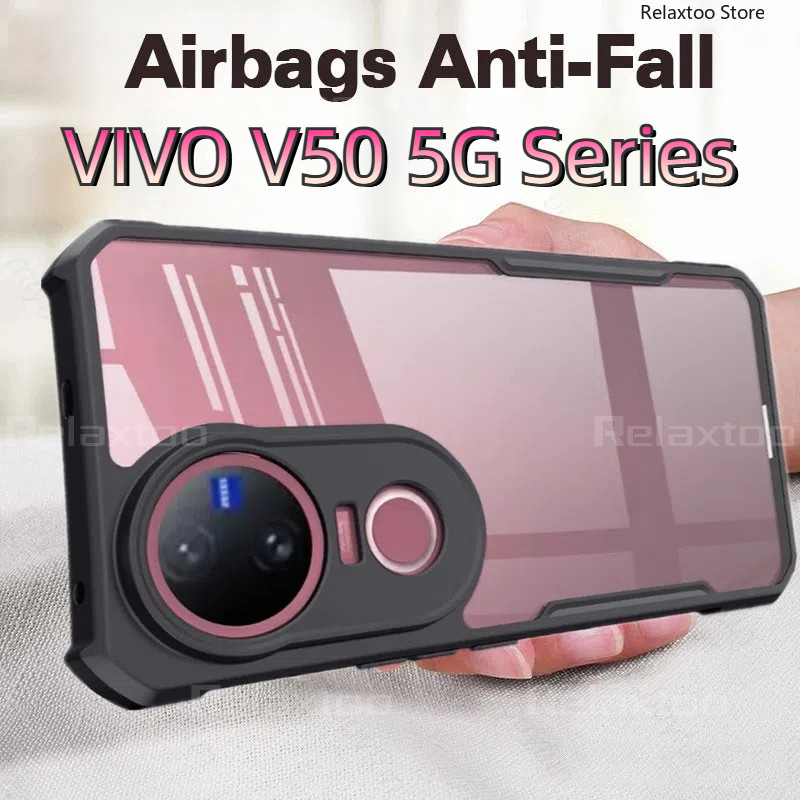 VIVOV50 Pro 5GปลอกใสสําหรับVIVO V50 Pro Lite V 50Pro 50E V50Pro V50E V50Lite VIVOV50Pro 5Gอะคริลิคใส