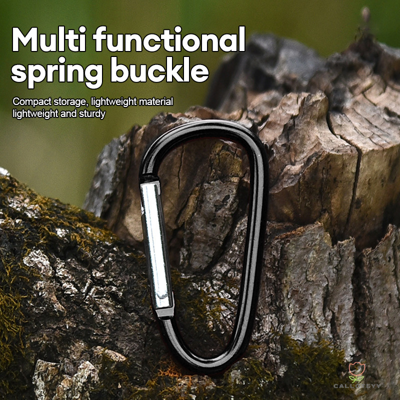 พวงกุญแจตะขอ พวงกุญแจ ขอเชื่อมต่อเชือ D หมายเลข 5 พร้อมตะขอเกี่ยวเป้สะพายหลังแบบอลูมิเนียมอัลลอยด์เคาราบิเนอร์ หัวเข็มขั - รูปที่ 3