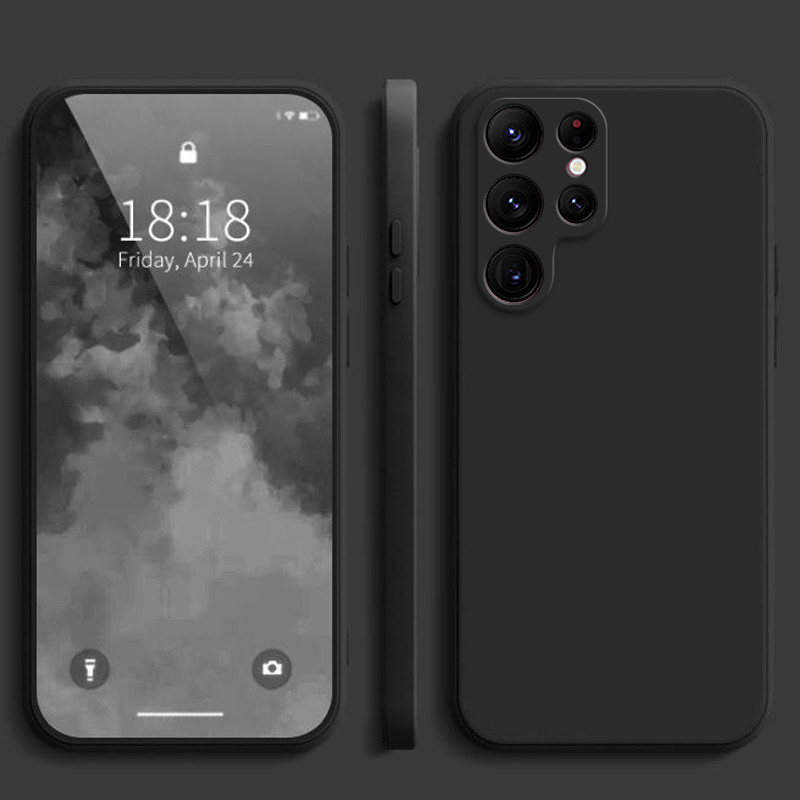 เคส Samsung S25 Ultra S25 Plus S25 S24 Ultra S24 Plus S24 Macaron สีซิลิโคนเหลวโทรศัพท์มือถือ drop(1