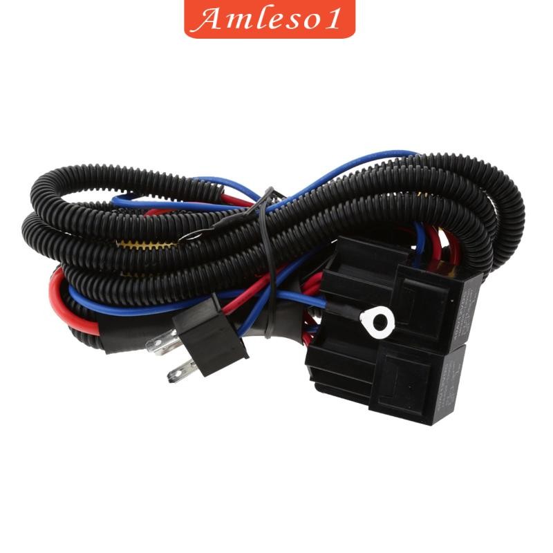 [Amleso1] H4 ไฟหน้า H4 รีเลย์สายไฟ 2 ปลั๊กซ็อกเก็ต