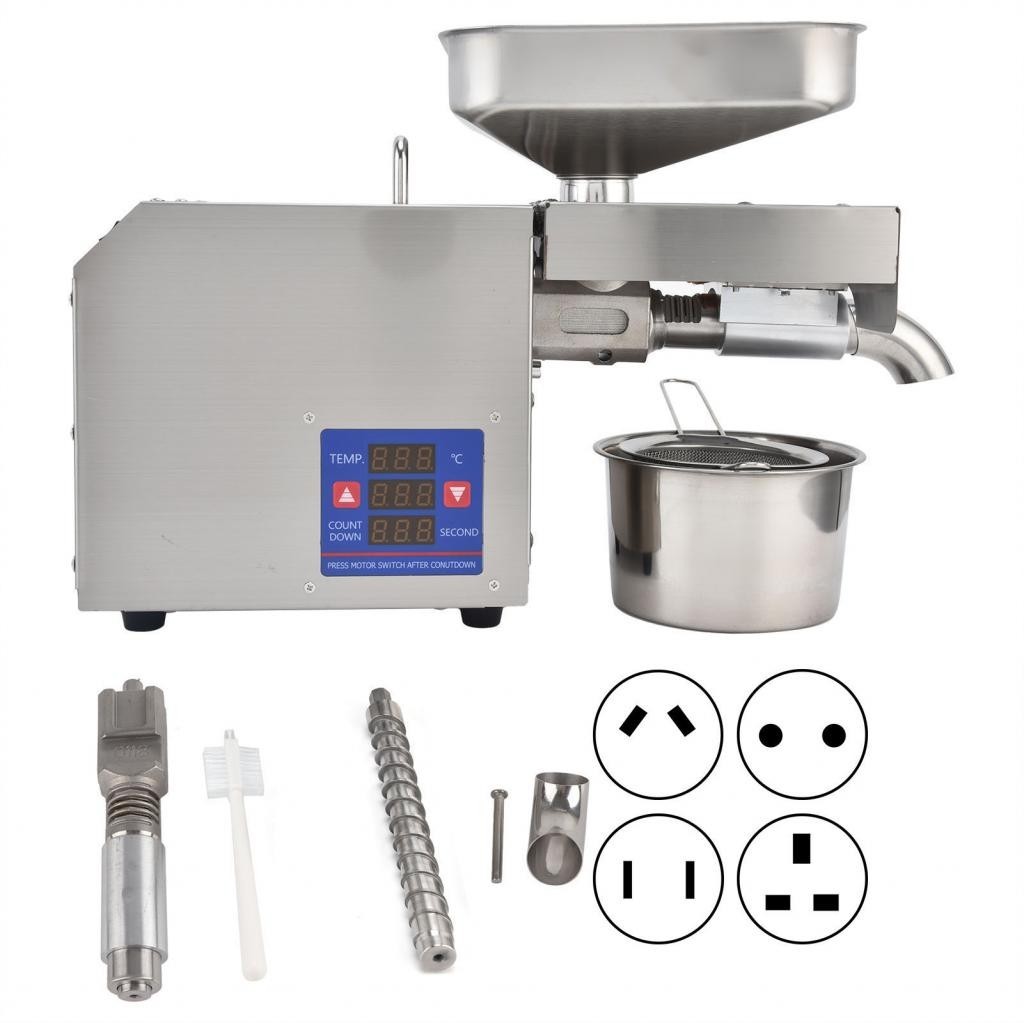 Commercial Automatic Oil Press Stainless Steel Cereals Hot Cold Expeller