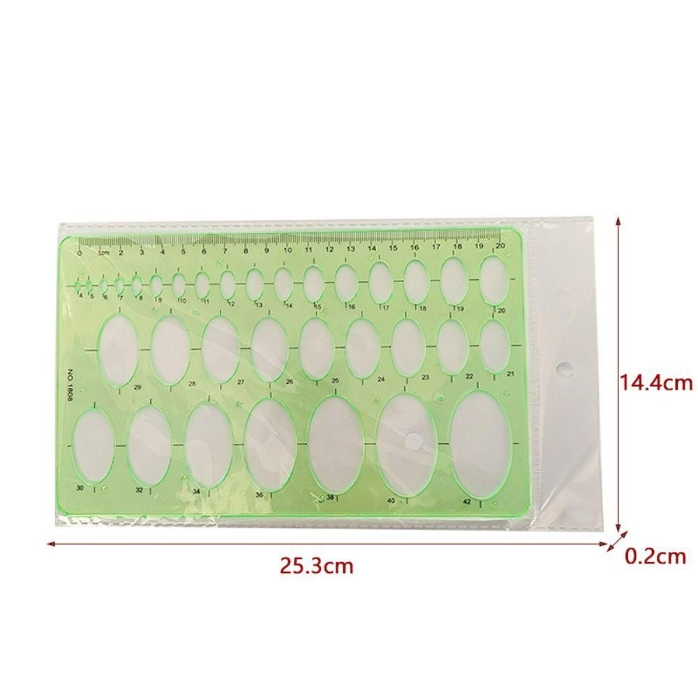 ไม้บรรทัด ANXSUN3,วาดทางเทคนิคเรขาคณิตแม่แบบวงกลมลายฉลุ,เฟอร์นิเจอร์สถาปนิกคณิตศาสตร์เครื่องเขียนนักเรียนไม้บรรทัดรูปไข่สํานักงานโรงเรียนซัพพลาย - รูปที่ 7