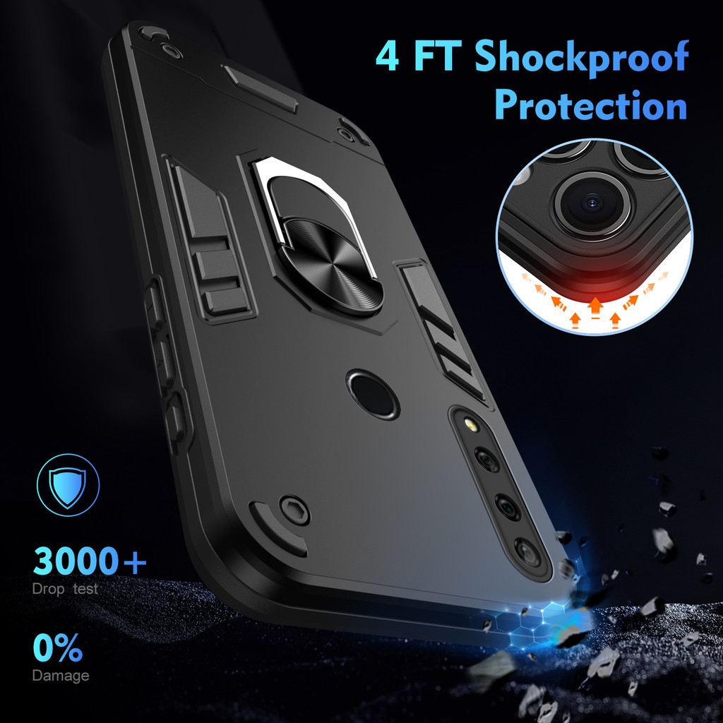 สําหรับ Huawei Y9 Prime 2019 / Nova 9 เคส พร้อมขาตั้ง แหวนแม่เหล็ก ด้านหลังแข็ง ขอบ TPU นิ่ม กันกระแทก กันตก บาง