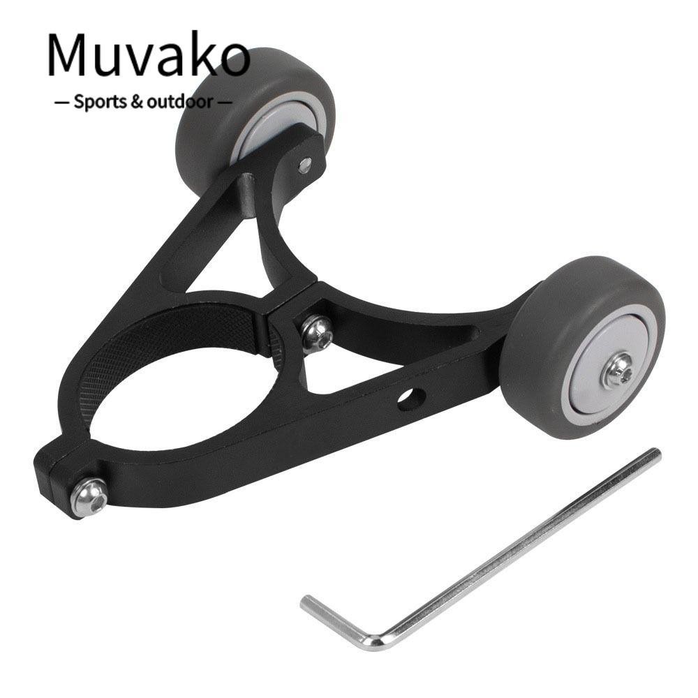 Muvako ขาตั้งล้อสกูตเตอร์ไฟฟ้า แบบพับได้ สีดํา สําหรับ M365 1S Ninebot F40 F30 F20