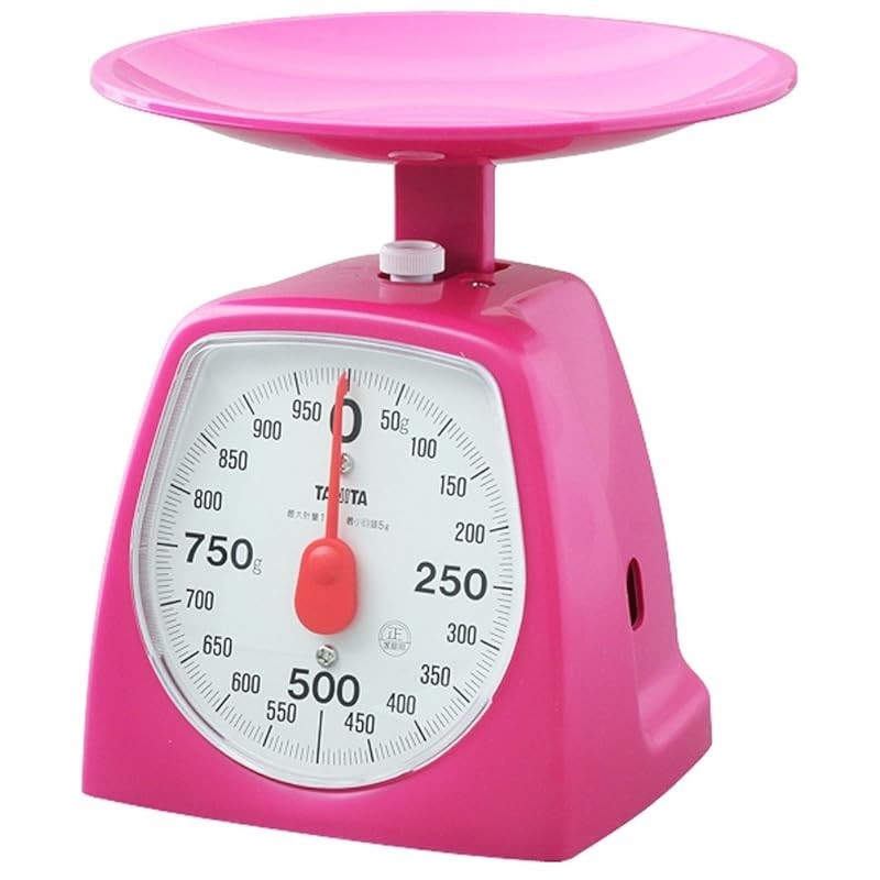 Tanita Kitchen Scale Domestic Cooking Analog 1kg 5g Pink 1439-PK