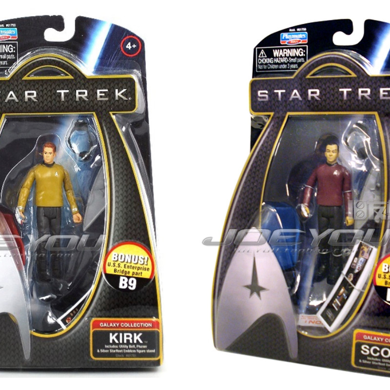 ตุ๊กตาฟิกเกอร์ อนิเมะ Star trek Kirk Scott ขนาด 3.8 นิ้ว ของเล่นสําหรับเด็ก