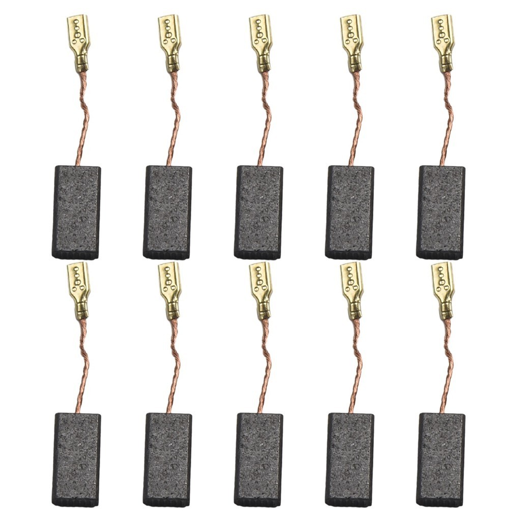[bestshe] แปรงคาร์บอน สําหรับเครื่องเจียรมุมมอเตอร์ 15 มม. X 8 มม. X 5 มม. 10 ชิ้น