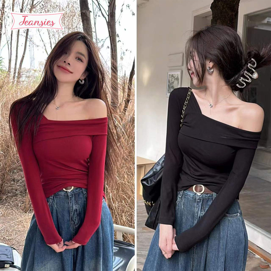 เสื้อครอปปาดไหล่ โชว์เนินอกเซ็กซี่ ใส่แล้วดูดีมีราคาสุด