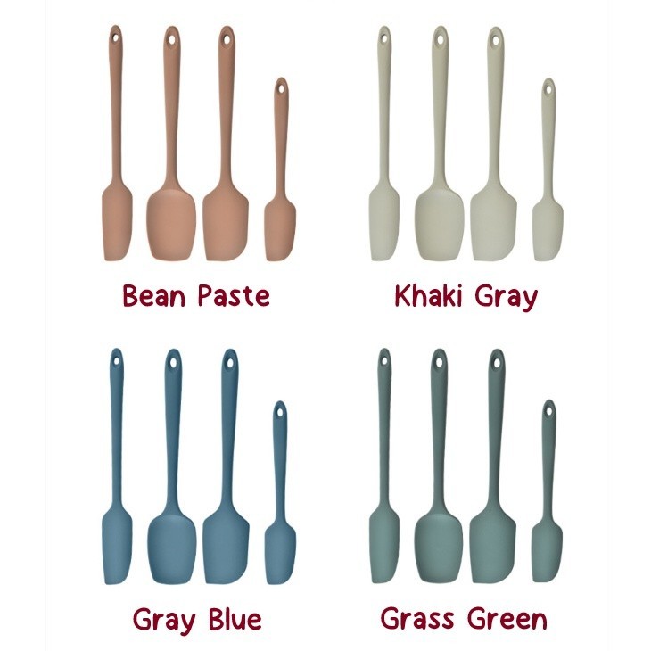 ไม้พาย ช้อนพาย ไม้ปาดครีม พายทาเนย แปรง ซิลิโคน Earth Tone Collection มีหลายขนาด หลายสี ให้เลือก - รูปที่ 5