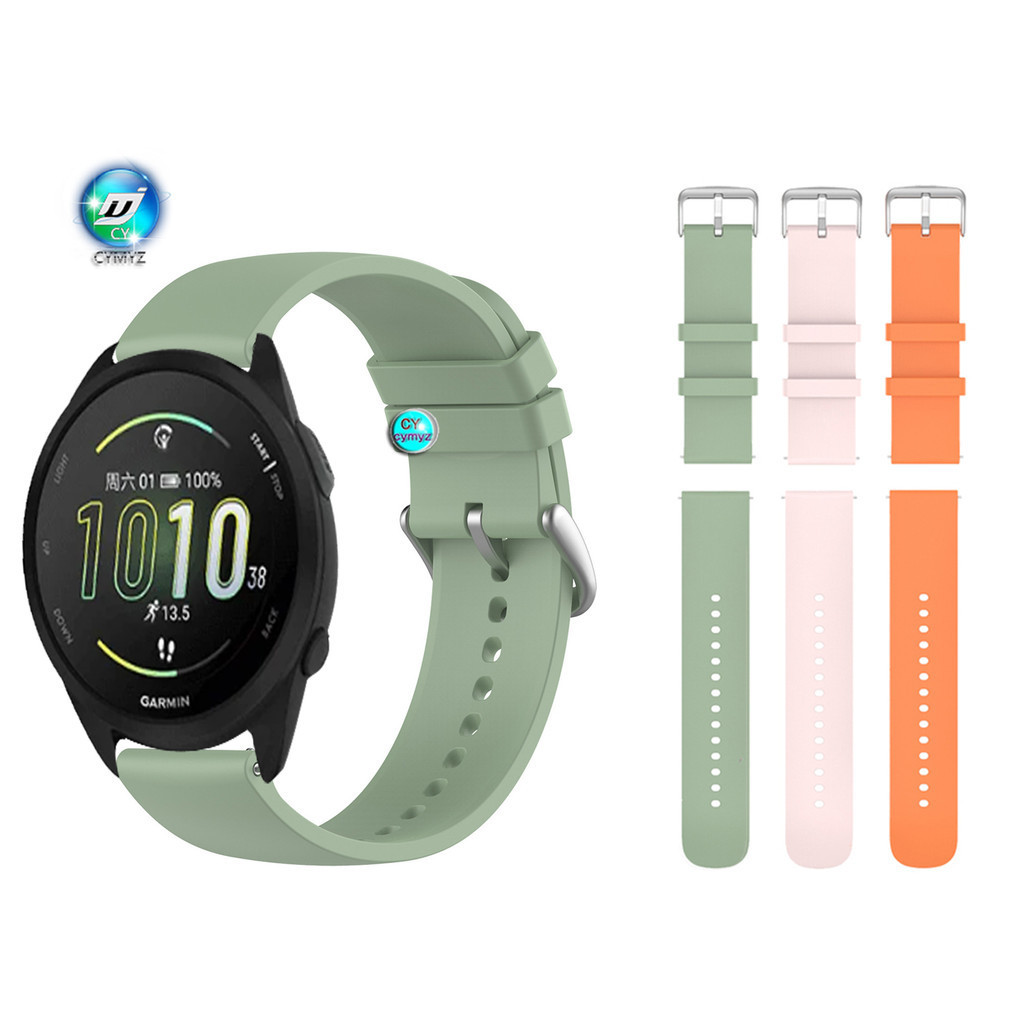 สายนาฬิกาข้อมือซิลิโคน สําหรับ Garmin Forerunner 165 Garmin Forerunner 165