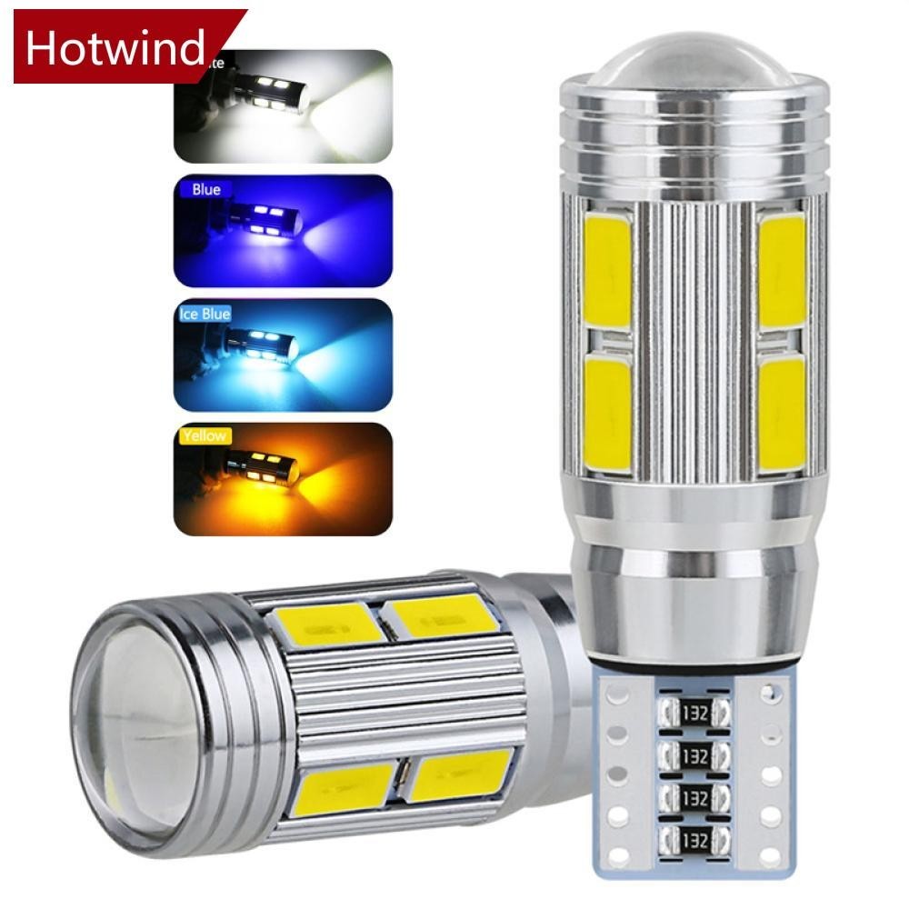 Hotwind หลอดไฟอ่านหนังสือ Led T10 W5W 5730 10SMD 12V 6500K 2 ชิ้น G5K6